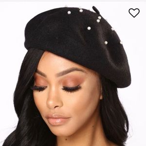 Fashion Nova Pearl Beret Hat